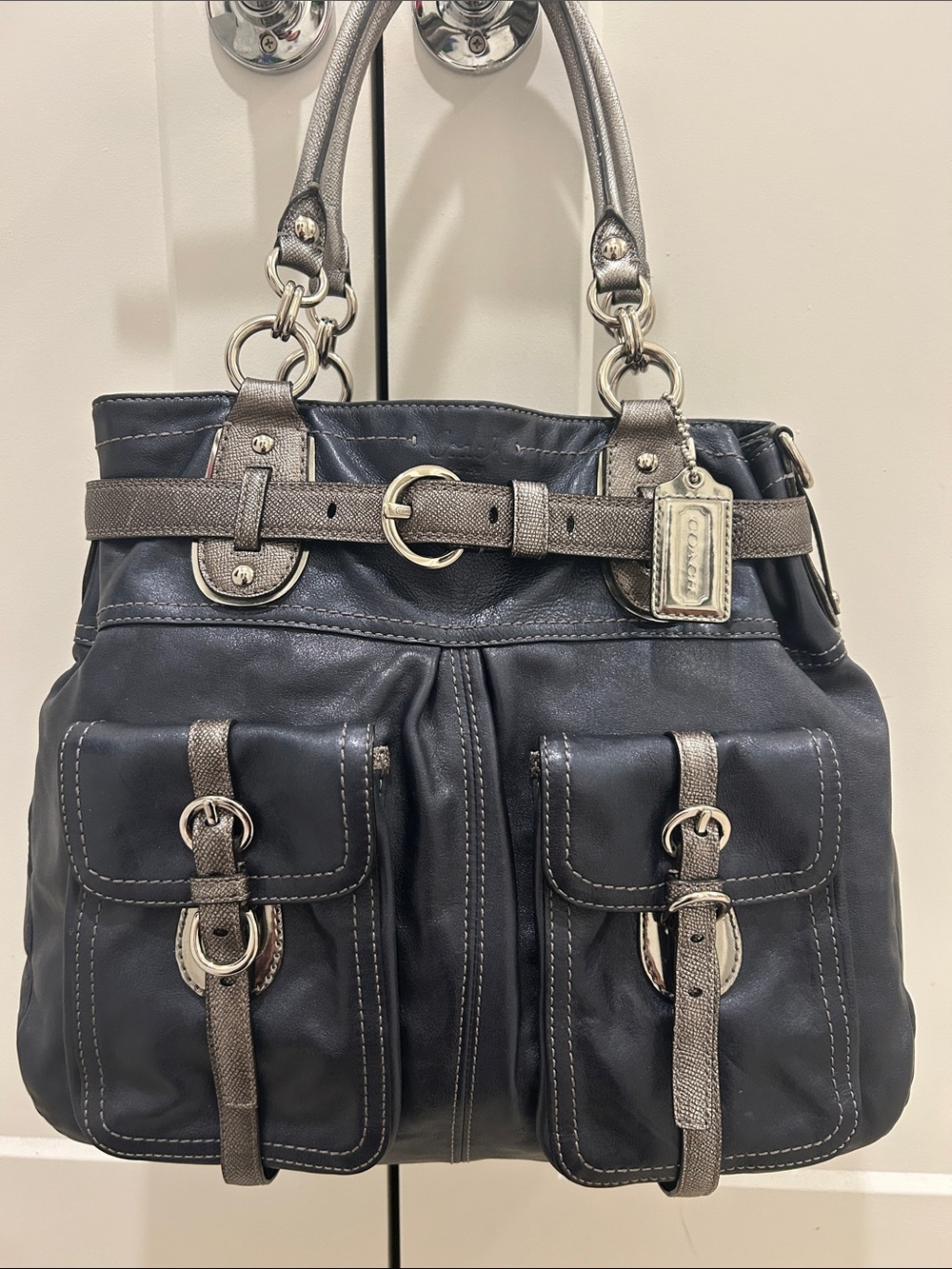 Coach Limited Edition Legacy Metallic North/South XL Tote Bag